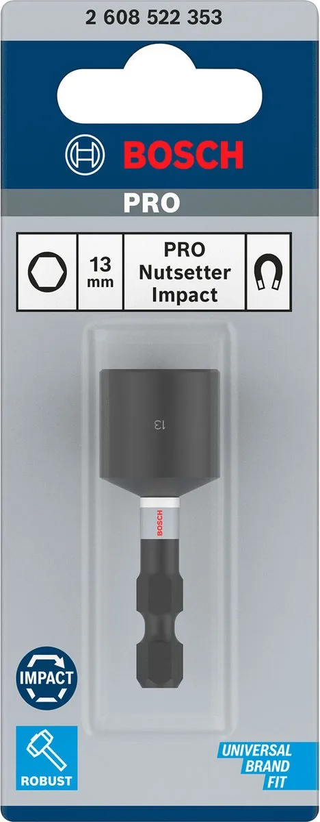 Bosch Professional 13mm Impact Dop - 1 Stuk