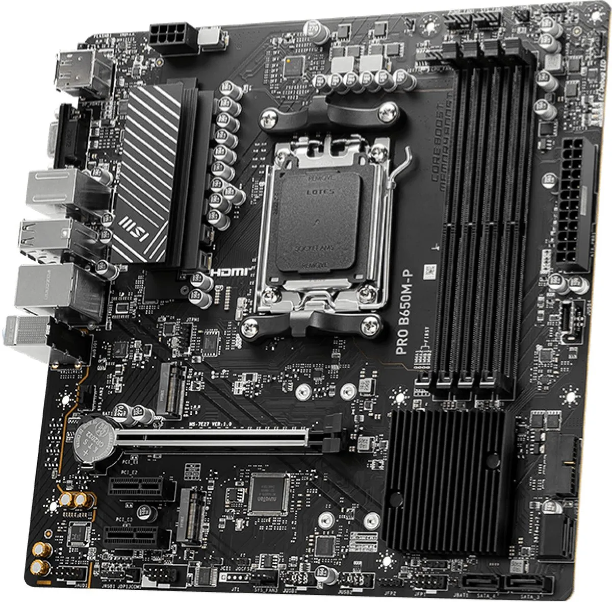 MSI PRO B650M-P 7E27-001R Moederbord - AM5 microATX