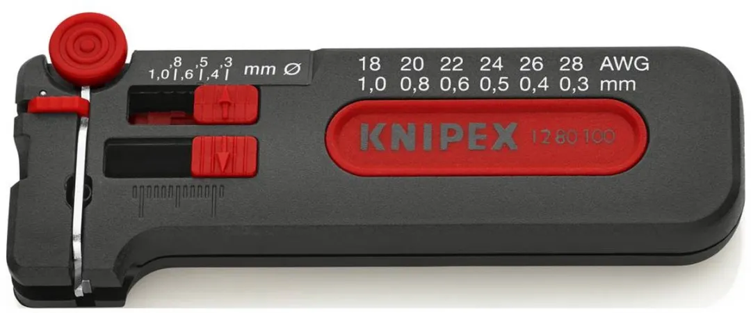 Knipex 12 80 100 SB Draadstripper - CU-kabel 0.3-1mm