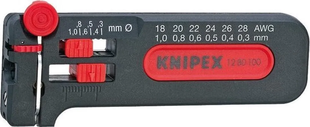 Knipex 12 80 100 SB Draadstripper - CU-kabel 0.3-1mm