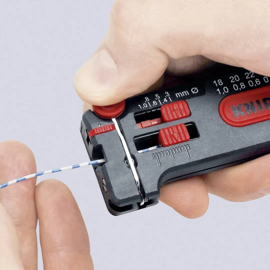 Knipex 12 80 100 SB Draadstripper - CU-kabel 0.3-1mm