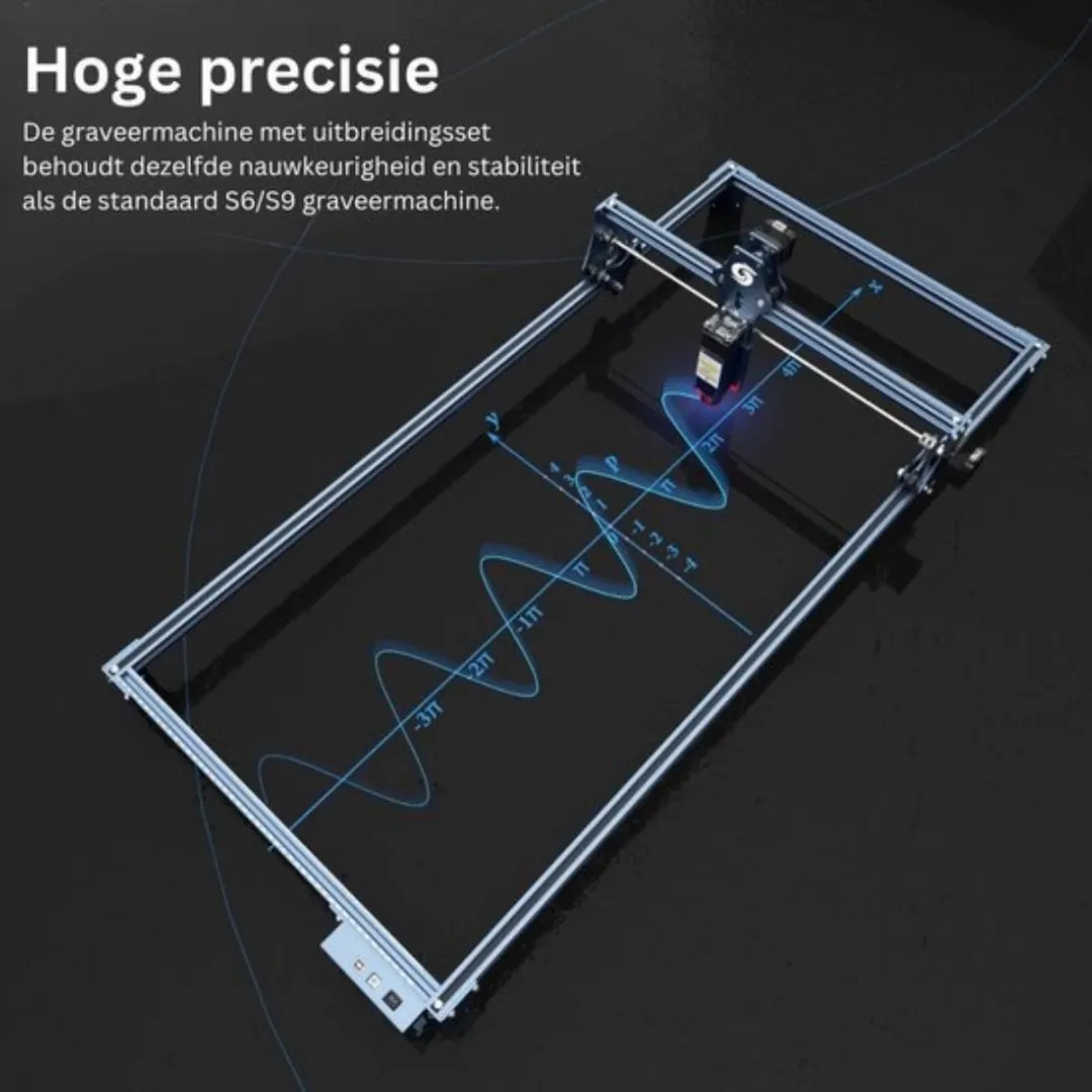 Sculpfun S9 Uitbreidingsset - 950x410mm - Blauw