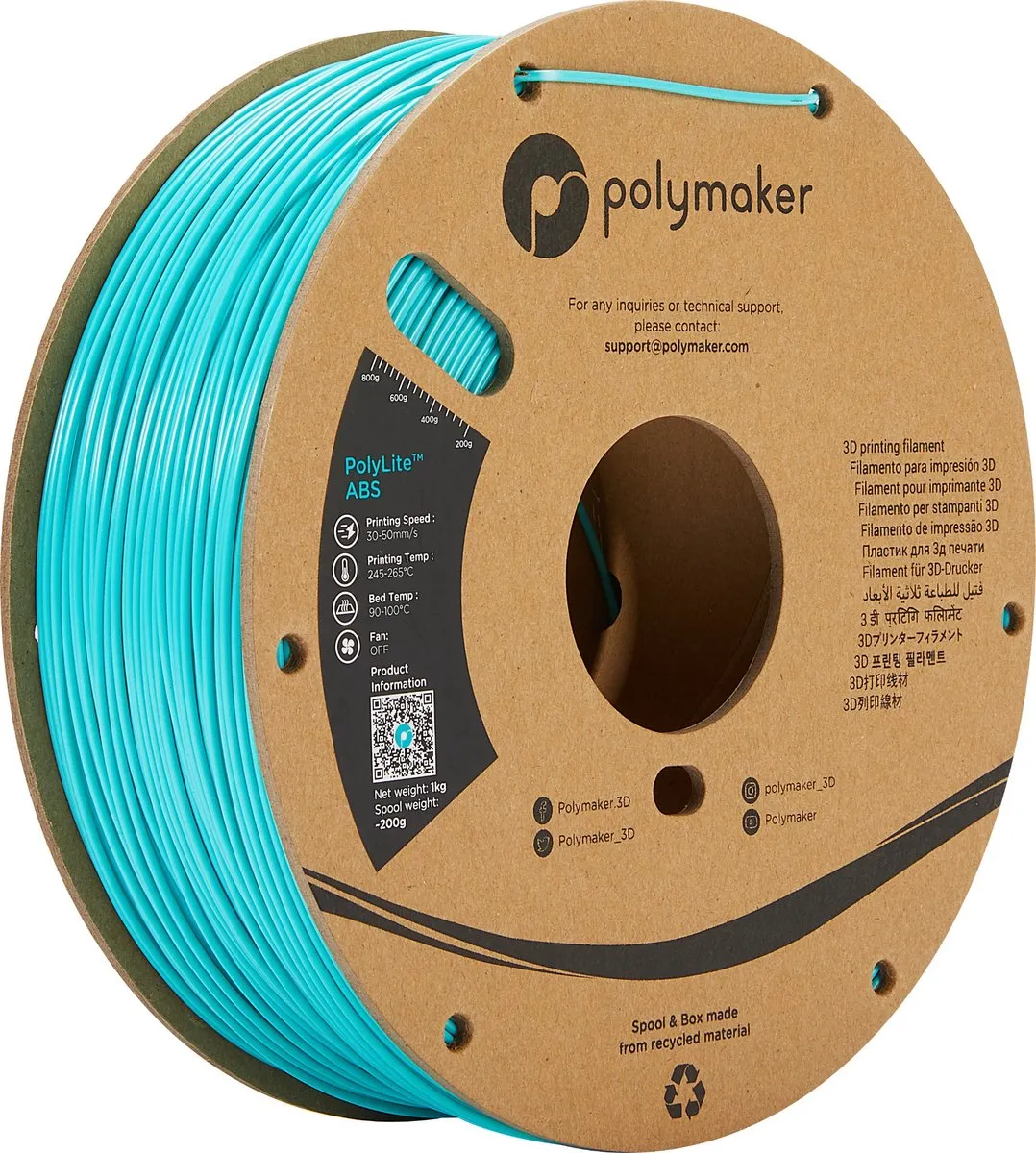 Polymaker PolyLite Filament ABS 1.75mm