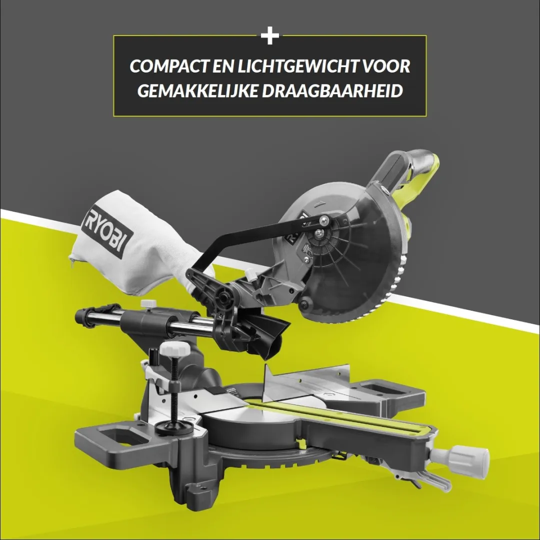Ryobi ONE+ RMS18190-0 Accu Afkortzaag 190mm