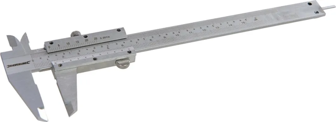 Silverline Schuifmaat 150mm - 4-functie - Hoog carbonstaal