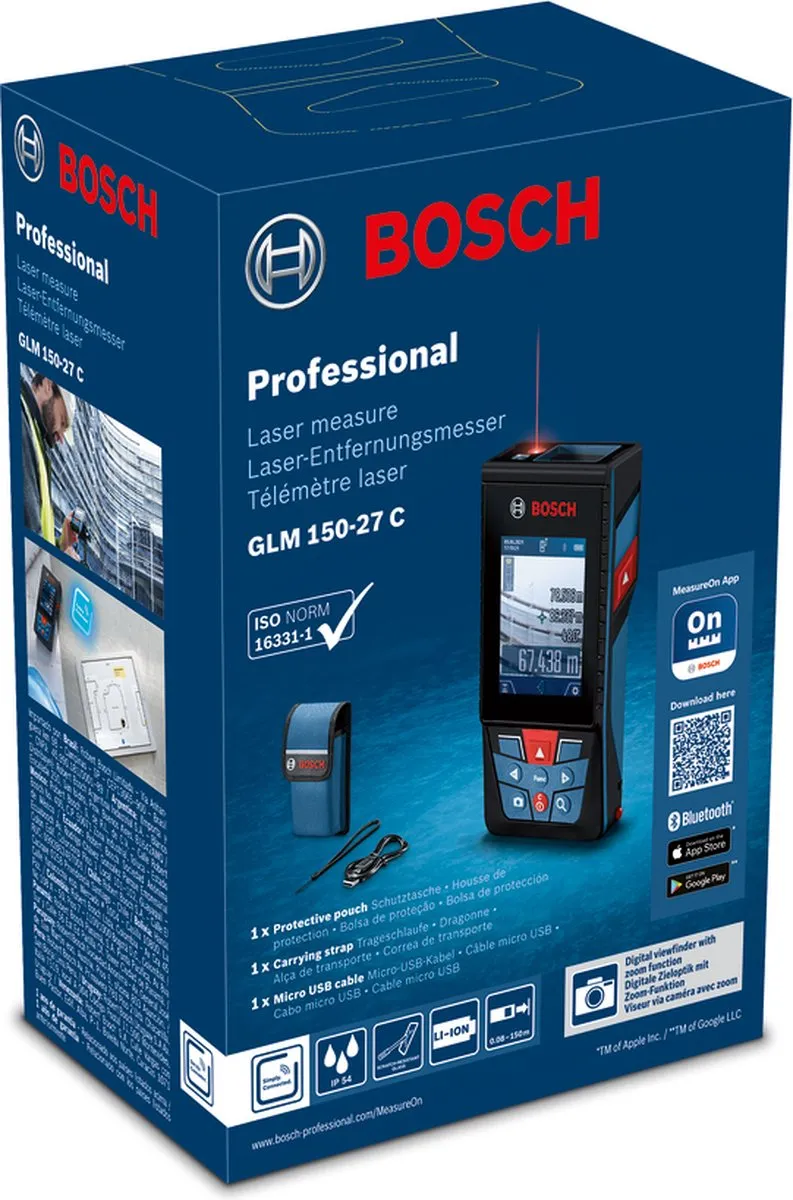 Bosch Professional GLM 150-27 C Laser Afstandsmeter - 150m