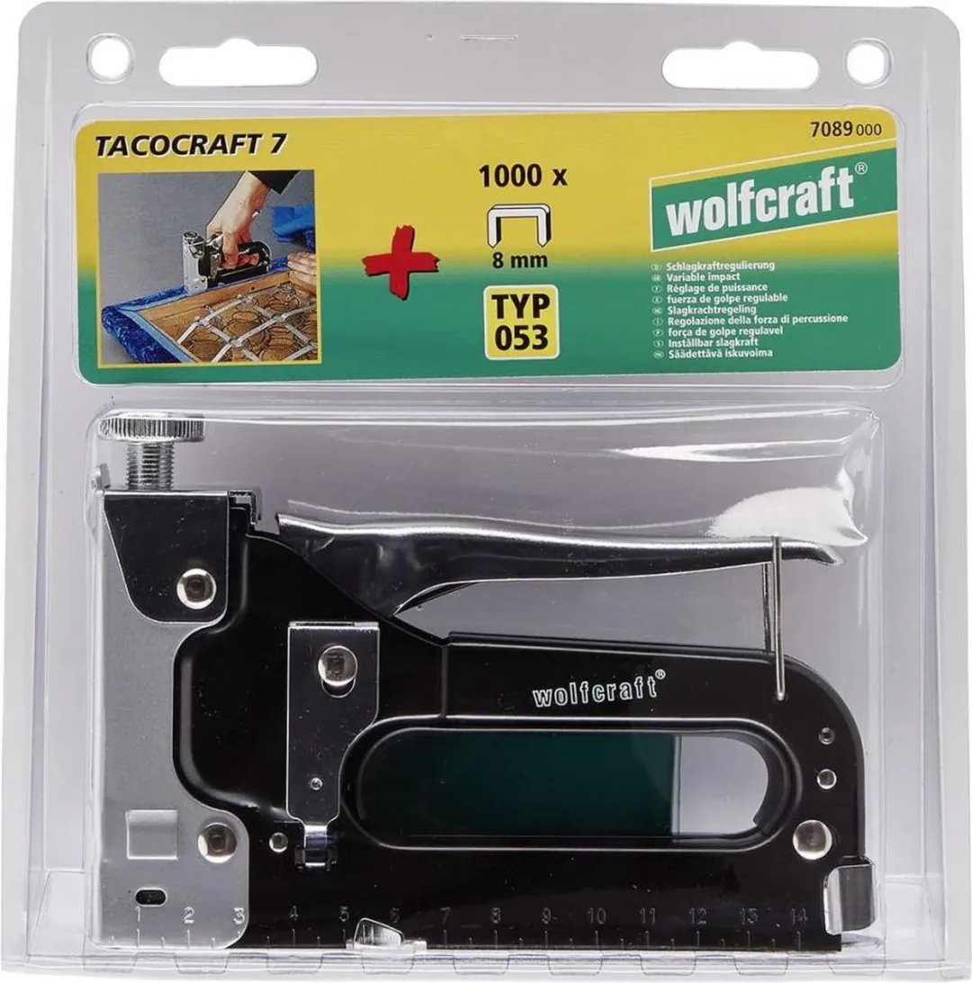 Wolfcraft tacocraft 7 Handtacker - 1000 Nietjes - Type 053