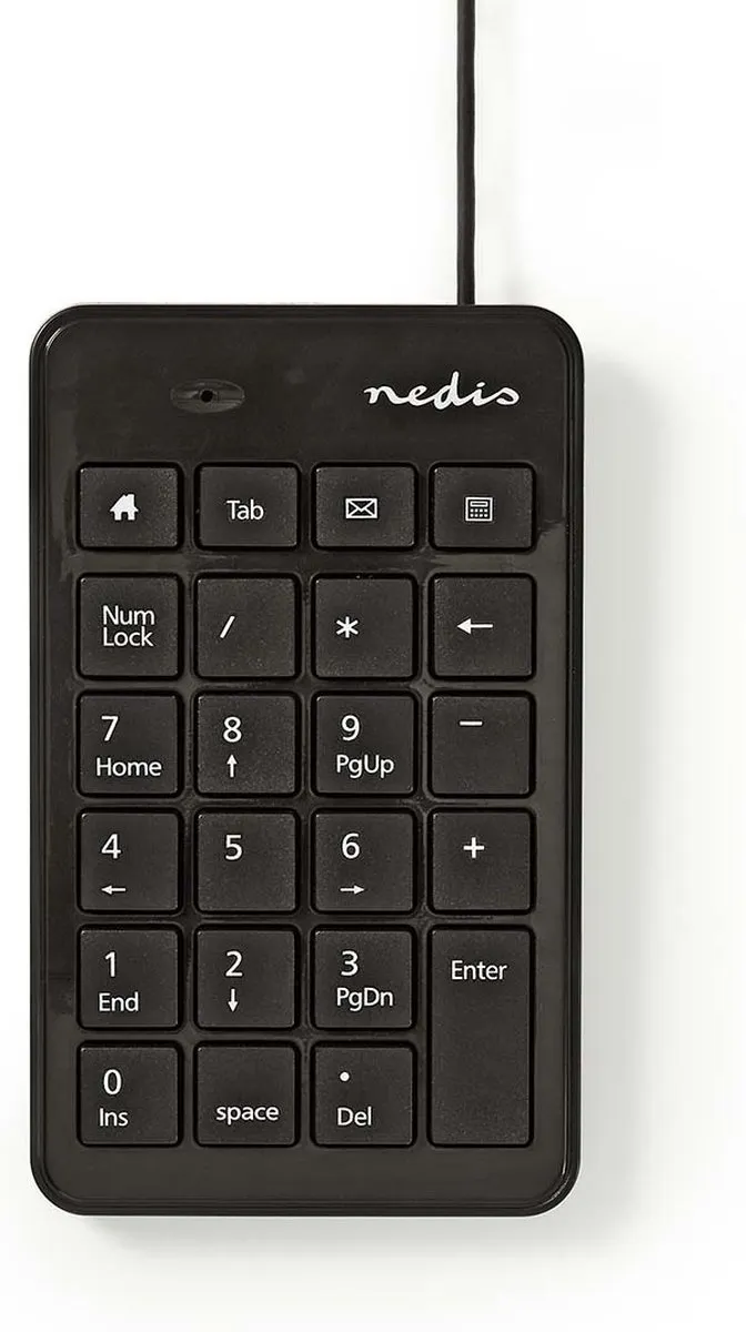 Nedis KBNM100BK Bedraad Toetsenbord - Zwart