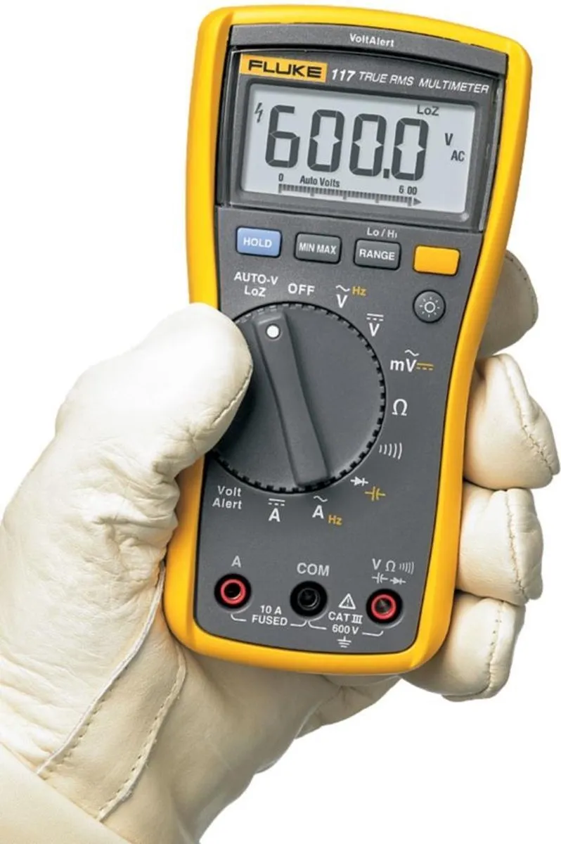Fluke 117 EUR Digitale True-RMS Multimeter - AC/DC 600V & 10A - afbeelding 6 van 6