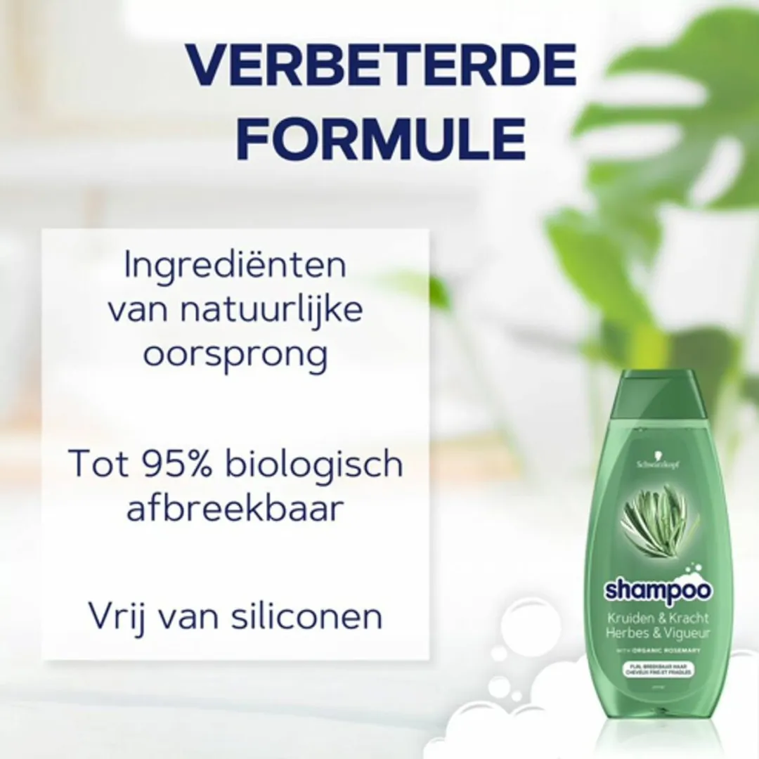 Schwarzkopf Shampoo Herbs & Volume Rozemarijn 2000ml
