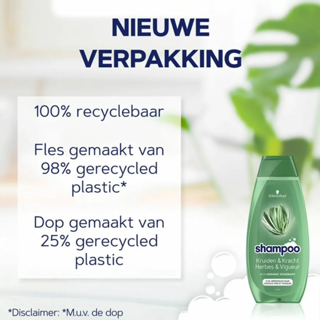 Schwarzkopf Shampoo Herbs & Volume Rozemarijn 2000ml