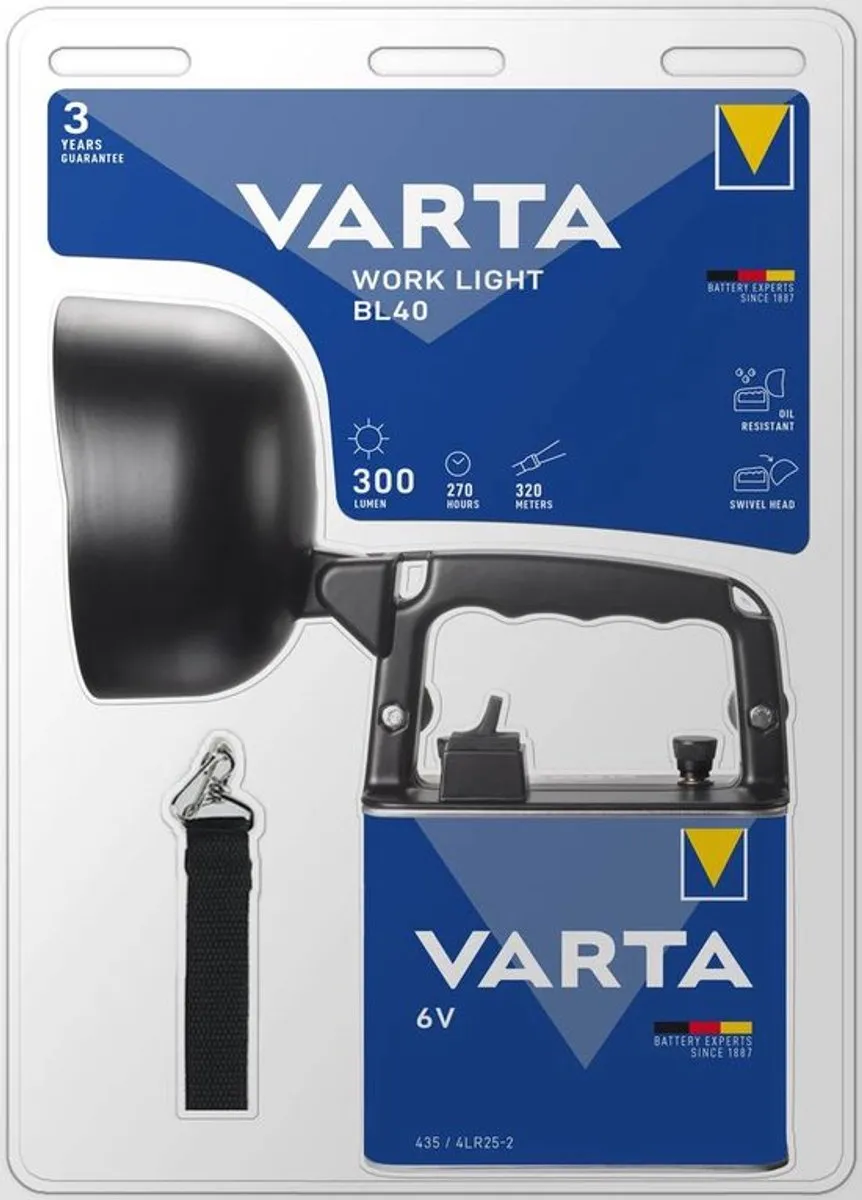 Varta Work Light BL40 - Zwart