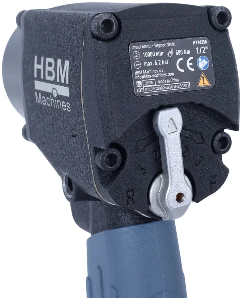 HBM Pneumatische Slagmoersleutel H134356 680Nm - 1/2"