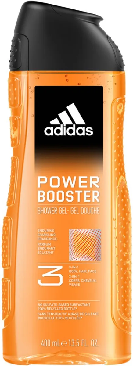 adidas Power Booster Douchegel 500ml - 2 Stuks