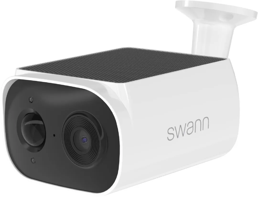 Swann 2K EVO Solar Wireless Security Camera - Buitencamera's - Wifi - 2K Ultra HD resolutie - Geïntegreerd Zonnepaneel - Nachtzicht - Tweeweg Audio - Geen Abonnementskosten - 16GB SD Card