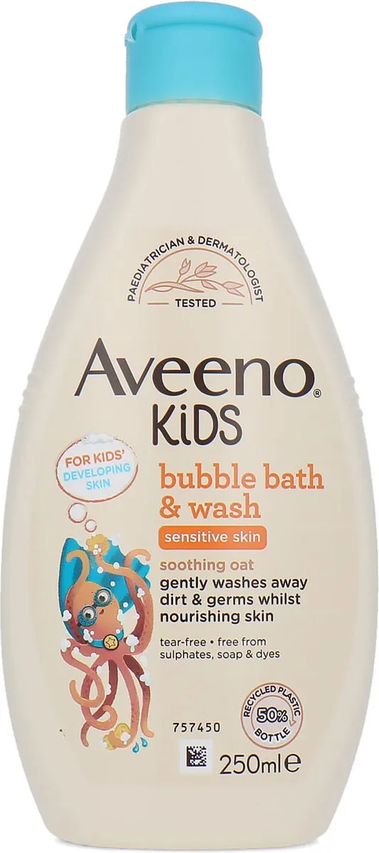 Aveeno Kids Bubble Bath & Wash 250ml