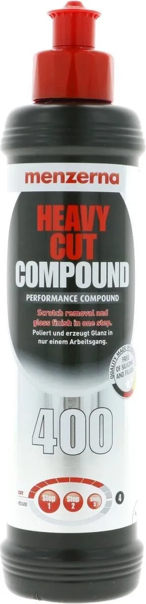 Menzerna Heavy Cut Compound 400 250ml - Wit