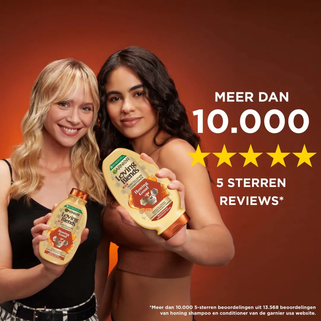 Garnier Loving Blends Honing Goud Shampoo - 5x250ml - afbeelding 5 van 6