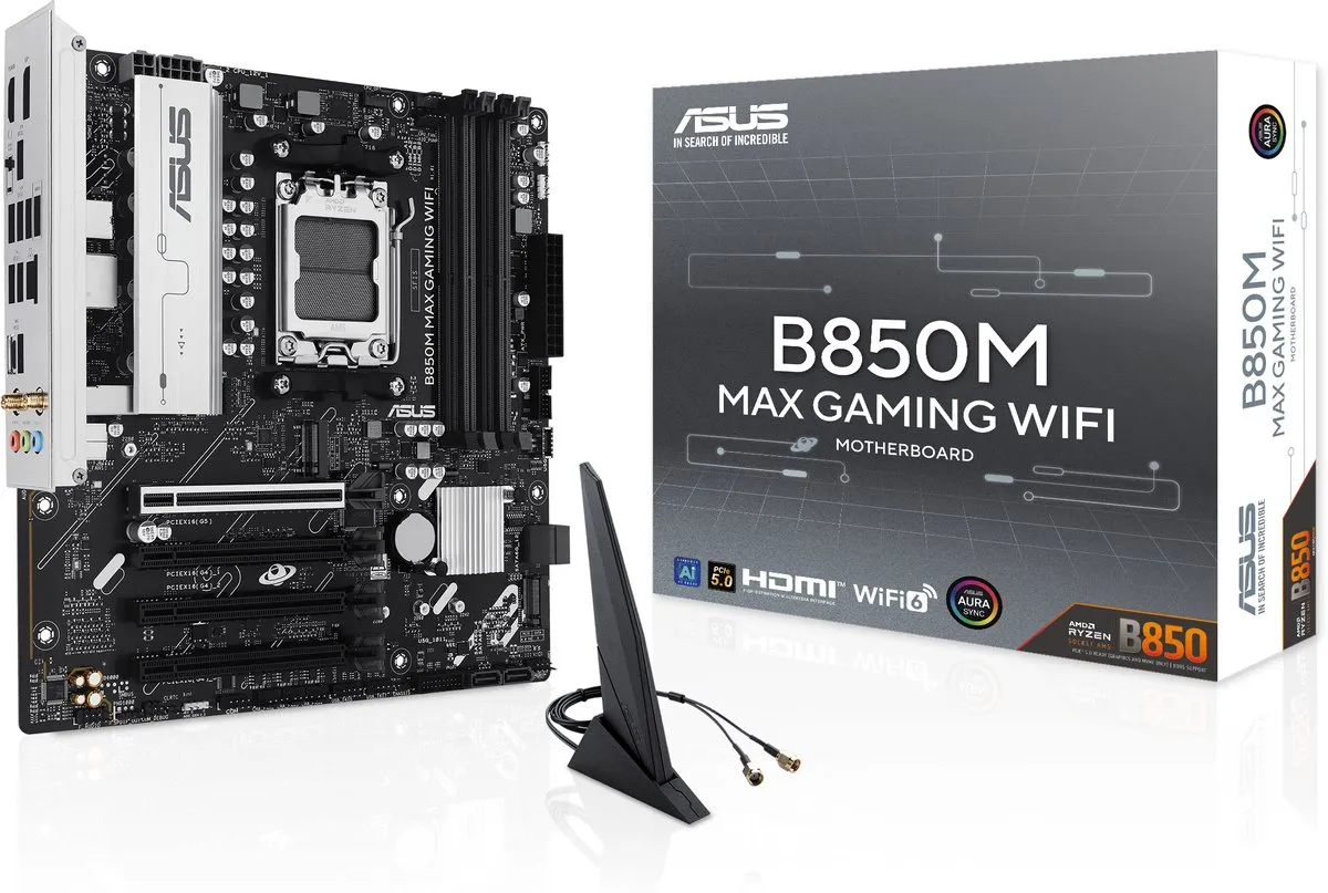 ASUS B850M MAX GAMING WIFI AM5 - microATX