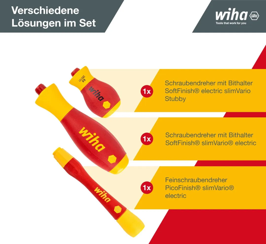Wiha slimVario electric Gereedschapset 32-delig - Multitool