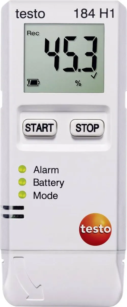 Testo 184 H1 Datalogger - Temperatuur/Vochtigheid -20 tot +70°C