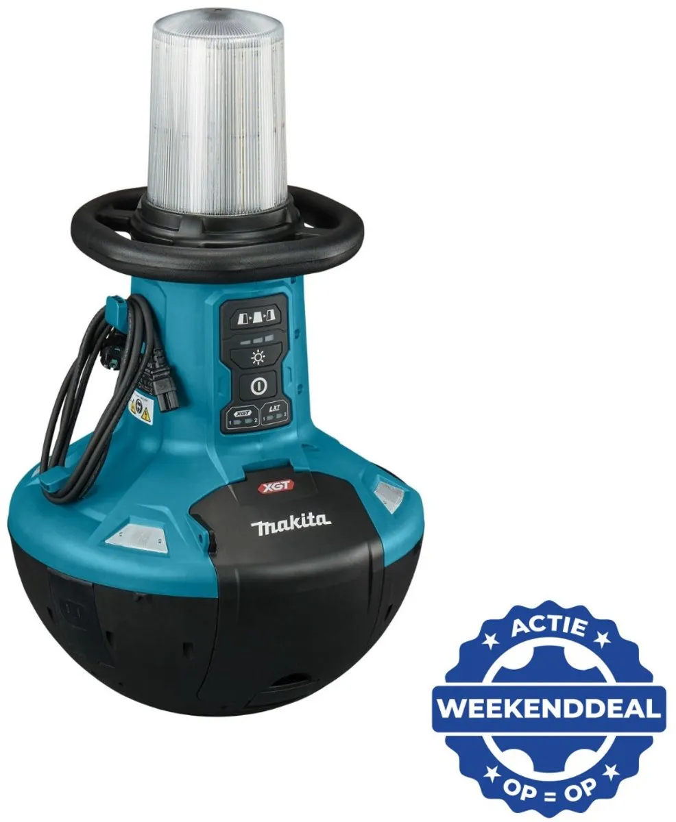 Makita ML010G Accu LED Omgevingslamp XGT 40V Max - Zwart/Turquoise