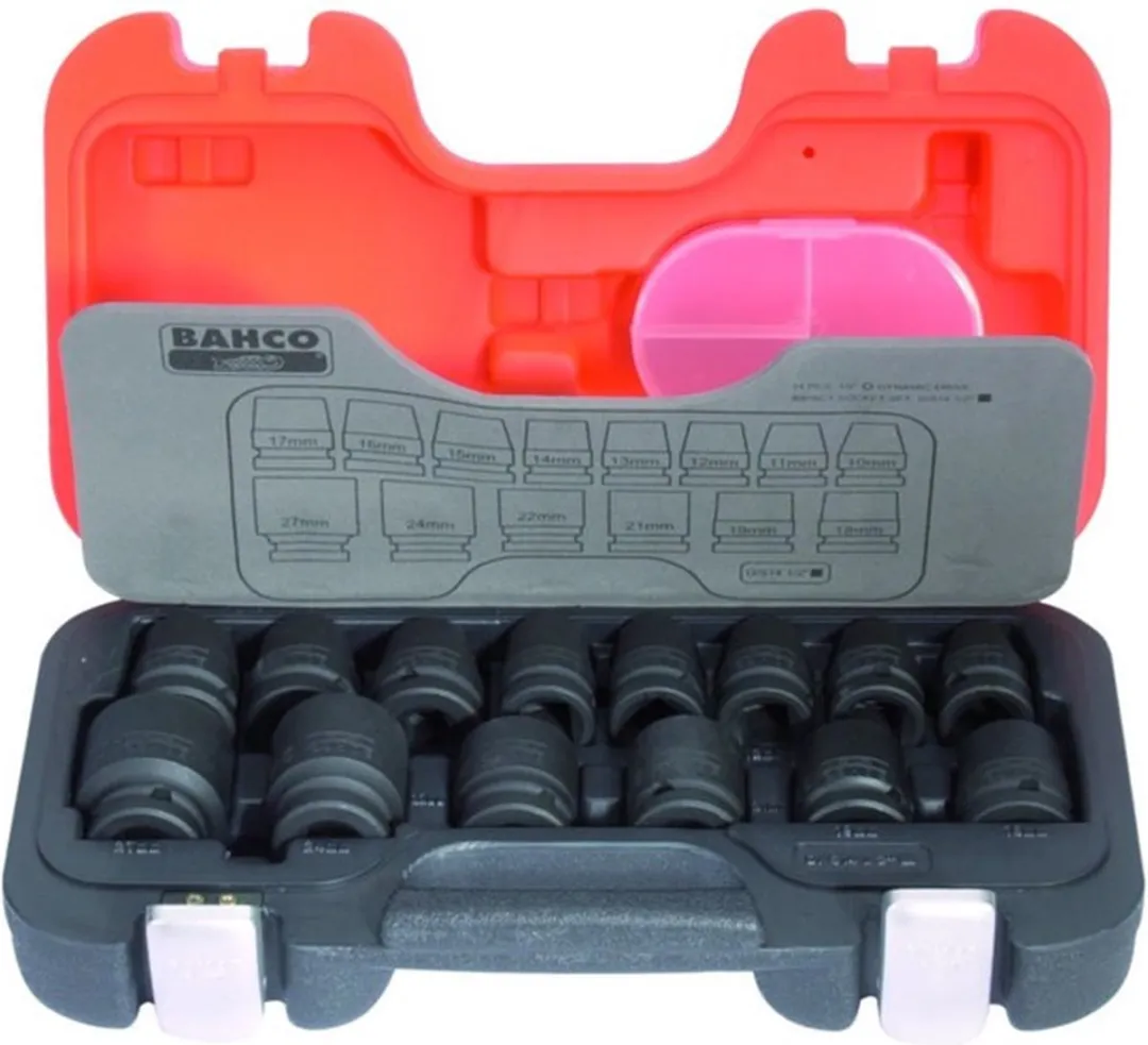 Bahco D/S14 Slagdoppen 1/2" - 14-delig - Oranje