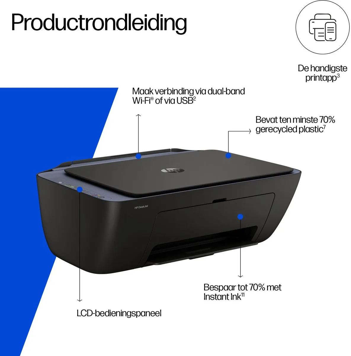 HP DeskJet 2921 A24HWB All-in-One Printer - Grijs
