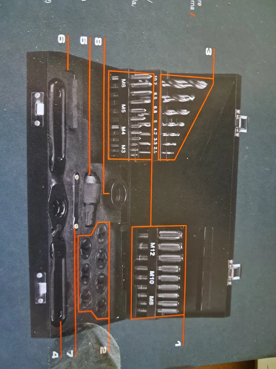 Parkside Draadsnij- en tappen Set 40-delig - M3-M12
