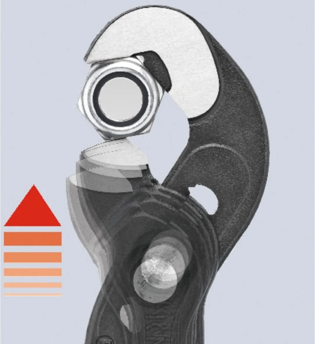 Knipex 87 41 250 Moerentang - Grijs