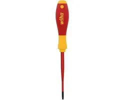 Wiha SoftFinish Electric SlimFix Binnenvierkant #1 100mm - Rood/Geel