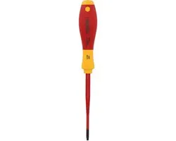 Wiha SoftFinish Electric SlimFix Binnenvierkant #1 100mm - Rood/Geel