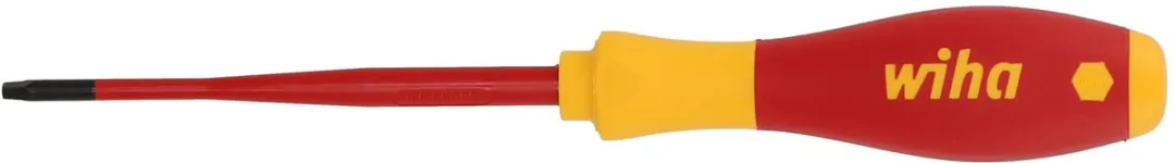 Wiha SoftFinish Electric SlimFix Binnenvierkant #1 100mm - Rood/Geel