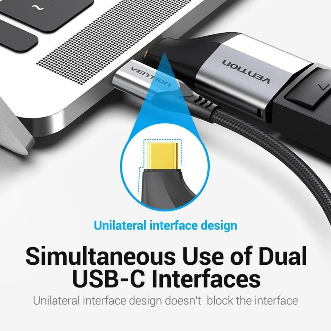 Vention USB-C naar DisplayPort Adapter 4K 60Hz - Zilver - afbeelding 6 van 6