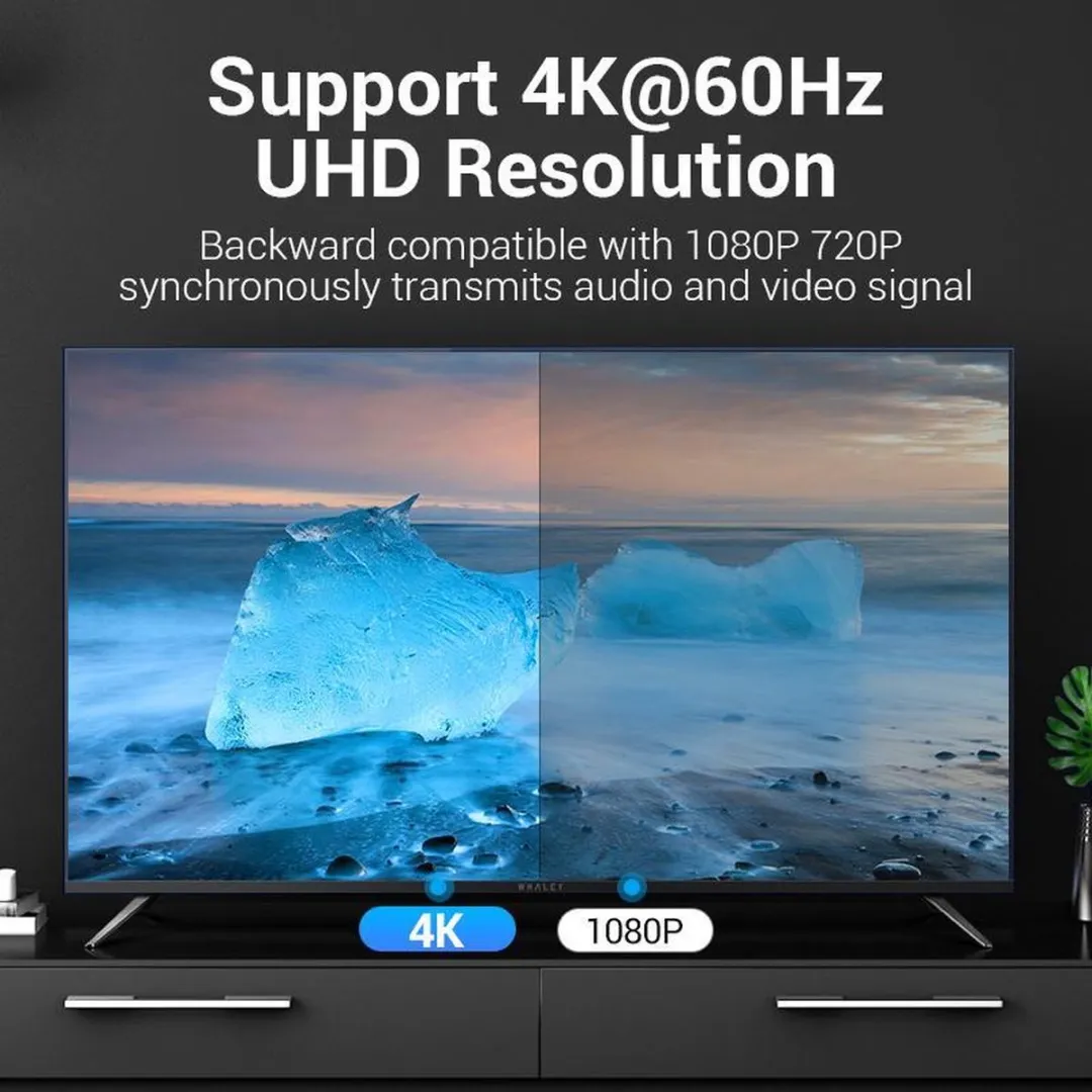 Vention USB-C naar DisplayPort Adapter 4K 60Hz - Zilver - afbeelding 2 van 6