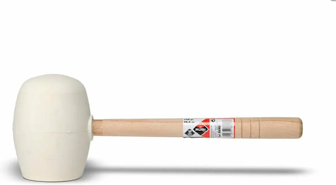 Rubi 66907 Rubberhamer - 750g - Wit