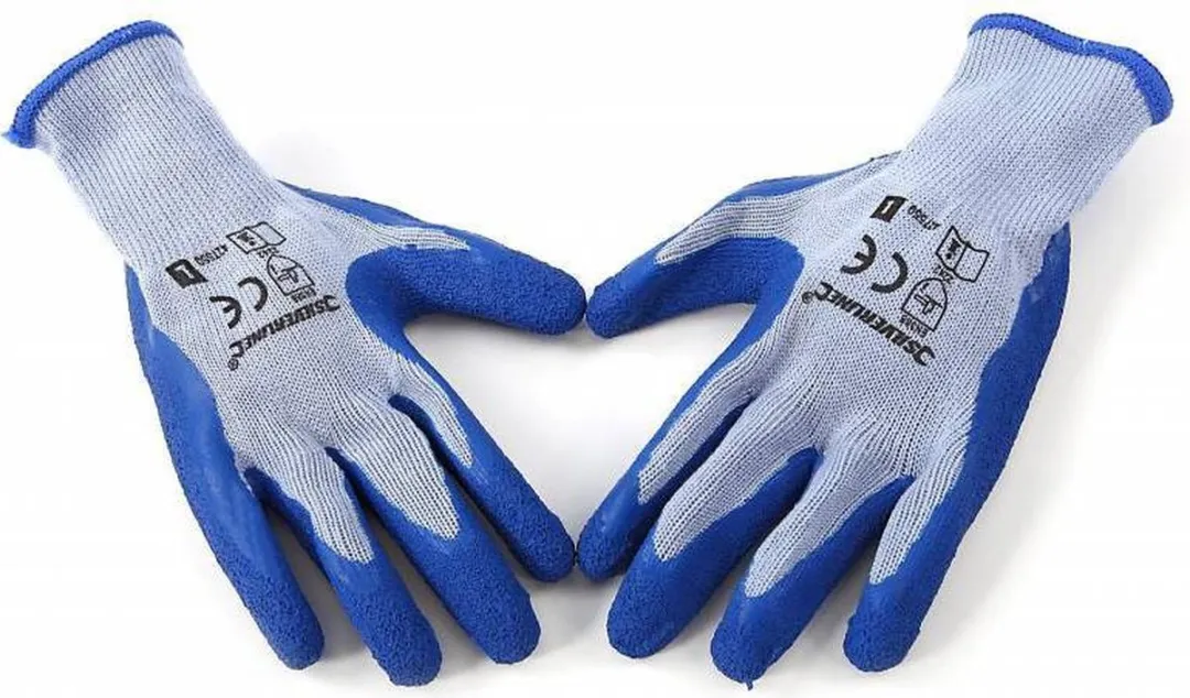 Silverline Bouwhandschoenen Latex L - Blauw