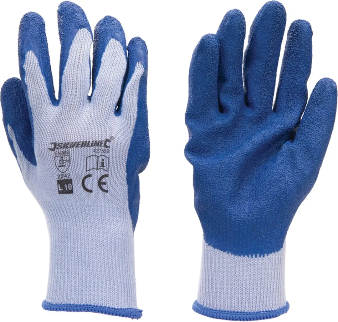 Silverline Bouwhandschoenen Latex L