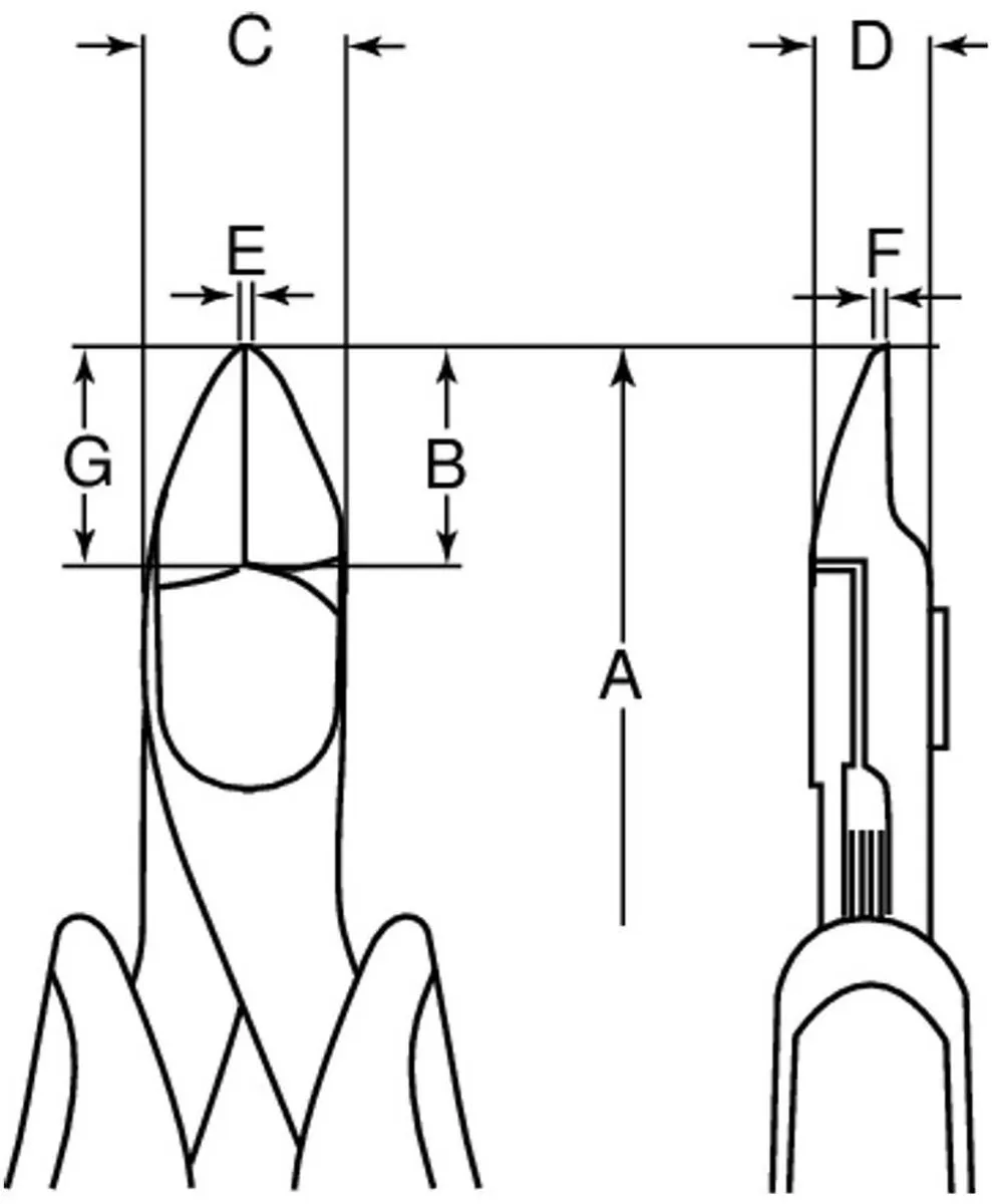 Bahco 4131 Zijkniptang