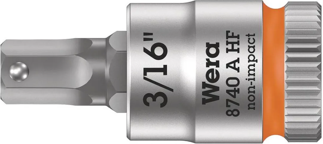 Wera 8740 A Inbus Dopsleutelinzetstuk 3/16 1/4 (6.3 mm)