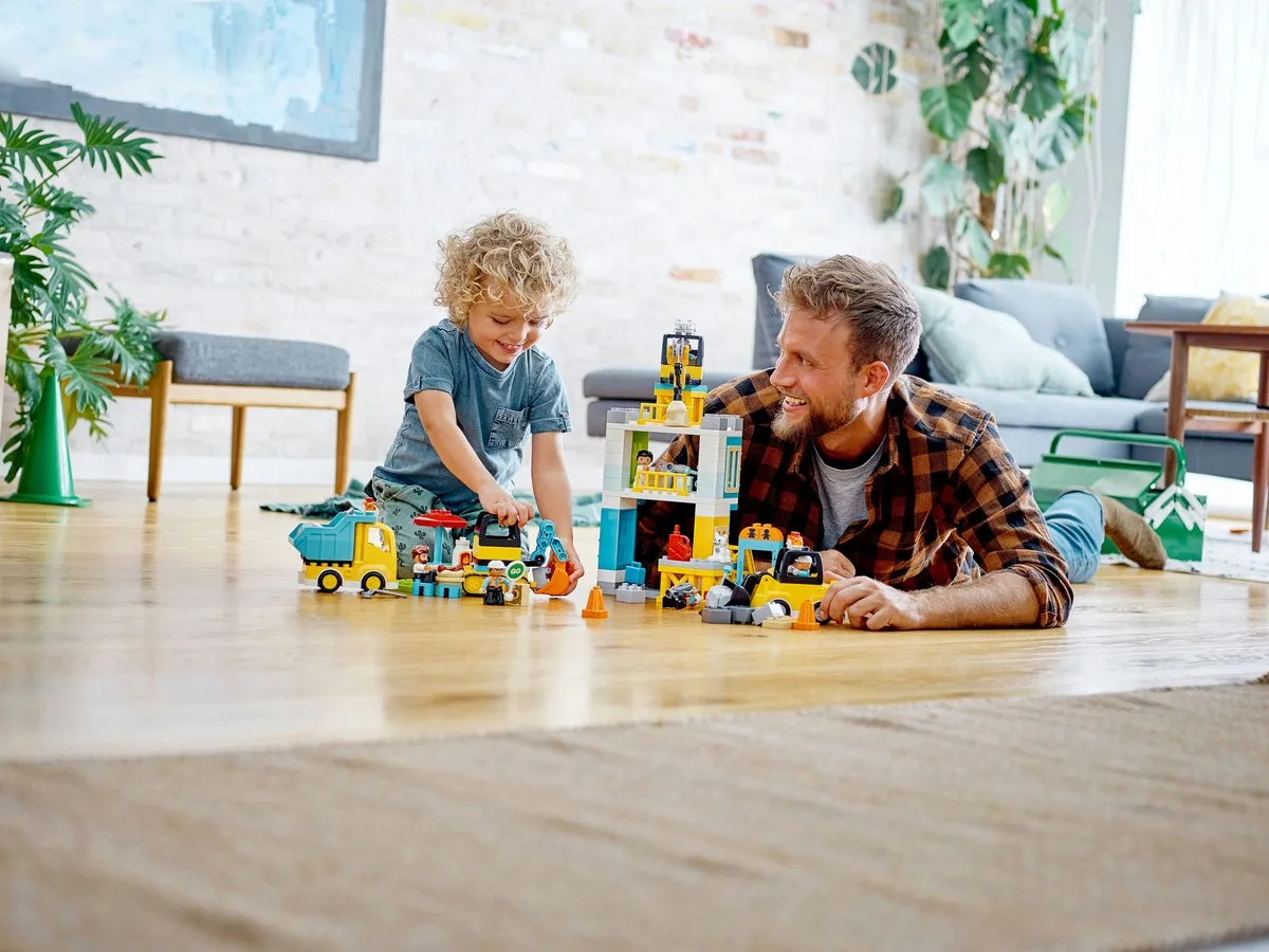 LEGO DUPLO Torenkraan & Bouwterrein 10933 - 123 Stukken