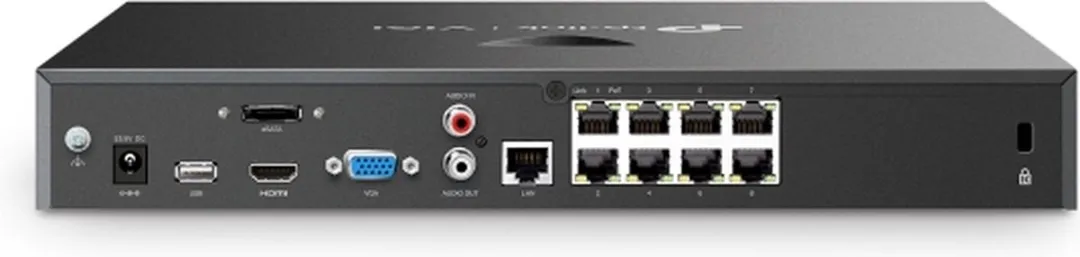 TP-Link VIGI NVR2008H-8MP NVR - 8 Kanalen - Zwart - afbeelding 6 van 6