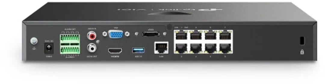 TP-Link VIGI NVR2008H-8MP NVR - 8 Kanalen - Zwart