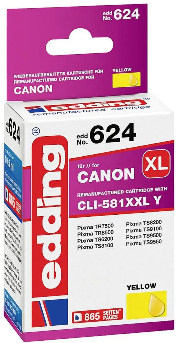edding Inktcartridge 18-624 Geel