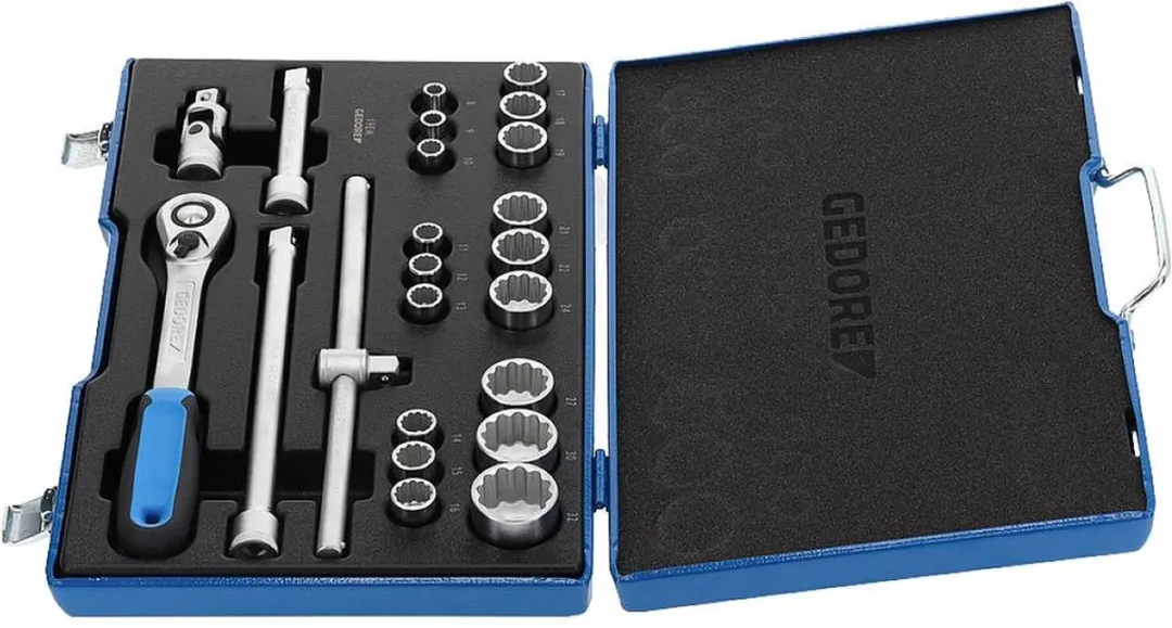 Gedore Dopsleutelset Metrisch 1/2 23-delig