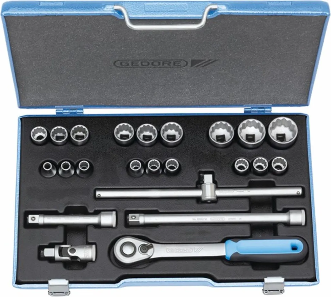 Gedore Dopsleutelset Metrisch 1/2 23-delig