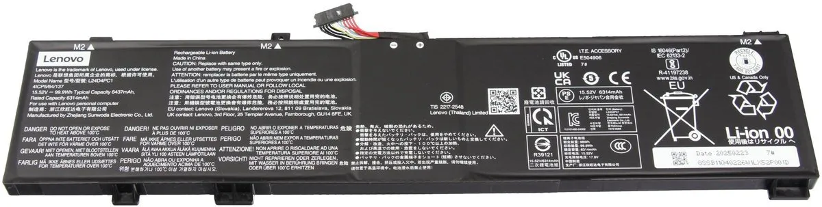 Lenovo 5B11Q40228 Laptopbatterij 99,9Wh