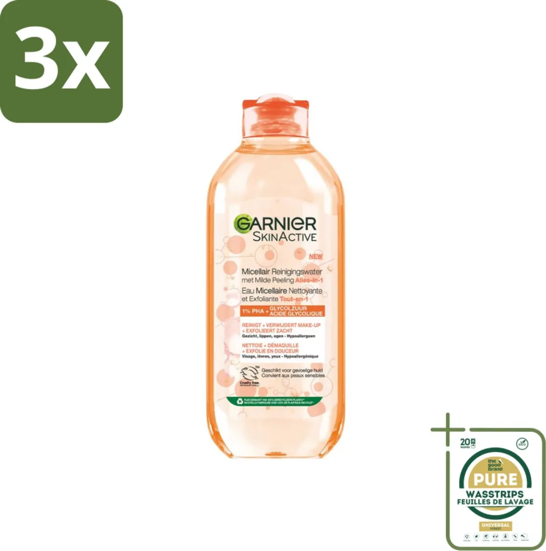 Garnier SkinActive Micellair Reinigingswater 1200ml (3x400ml)