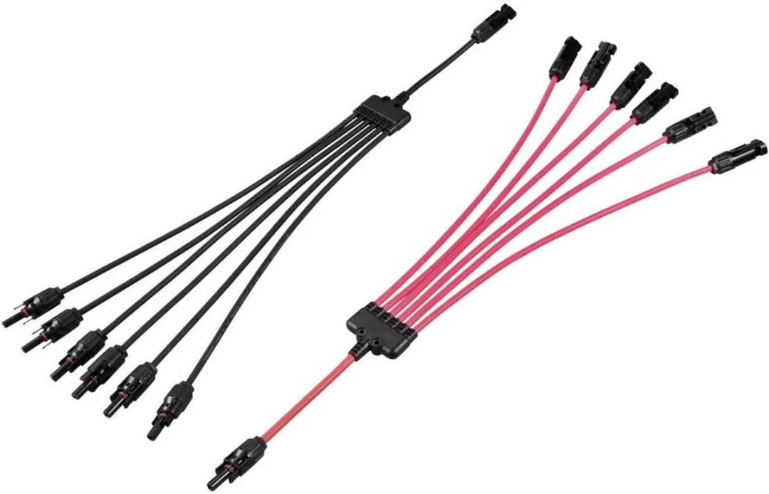 Tru Components TC-12195672 Y-Verdeler PV-Stekkers - Zwart/Rood