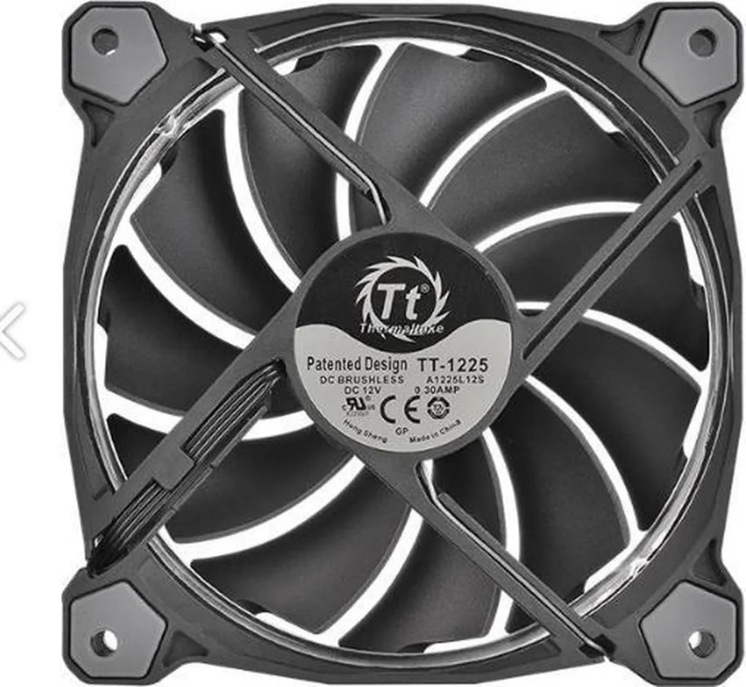 Thermaltake Riing 12 RGB CL-F049-PL12SW-A Ventilator 12cm - Zwart